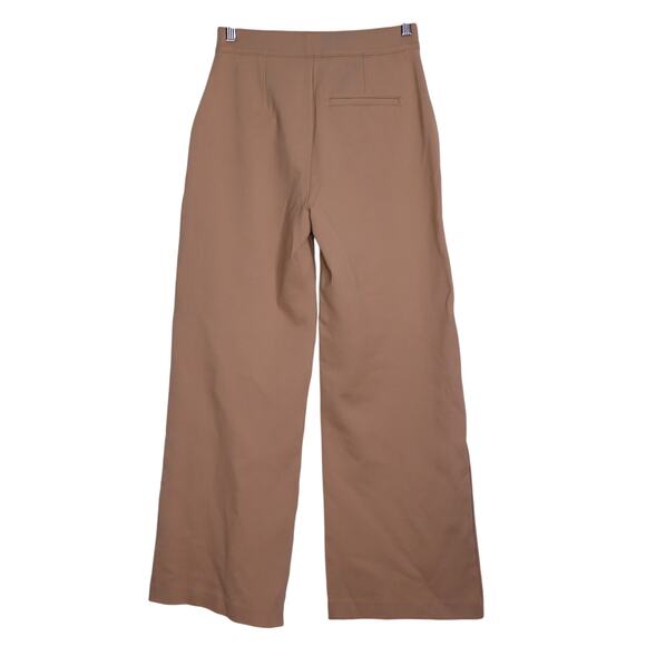 SPANX Perfect Button Ponte Pant Toffee Wide Leg High Rise Pull On Women's S - Picture 2 of 13